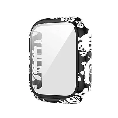 Protector Case Printed Pattern Strap For Apple Watch Band Series 6 5 4 Silicon Wristband iWatch  38mm 40mm 42mm 44mm Bracelet |Watchbands|