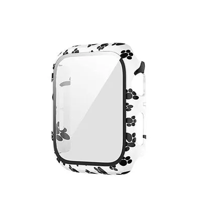 Protector Case Printed Pattern Strap For Apple Watch Band Series 6 5 4 Silicon Wristband iWatch  38mm 40mm 42mm 44mm Bracelet |Watchbands|