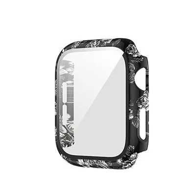 Protector Case Printed Pattern Strap For Apple Watch Band Series 6 5 4 Silicon Wristband iWatch  38mm 40mm 42mm 44mm Bracelet |Watchbands|