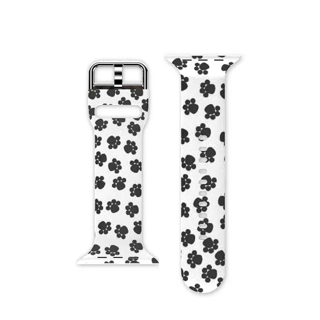 Protector Case Printed Pattern Strap For Apple Watch Band Series 6 5 4 Silicon Wristband iWatch  38mm 40mm 42mm 44mm Bracelet |Watchbands|