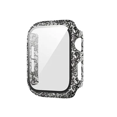 Protector Case Printed Pattern Strap For Apple Watch Band Series 6 5 4 Silicon Wristband iWatch  38mm 40mm 42mm 44mm Bracelet |Watchbands|