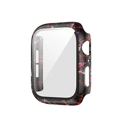 Protector Case Printed Pattern Strap For Apple Watch Band Series 6 5 4 Silicon Wristband iWatch  38mm 40mm 42mm 44mm Bracelet |Watchbands|