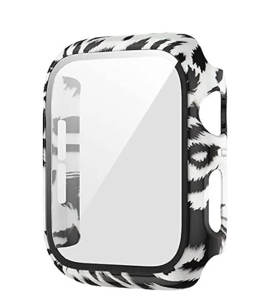 Protector Case Printed Pattern Strap For Apple Watch Band Series 6 5 4 Silicon Wristband iWatch  38mm 40mm 42mm 44mm Bracelet |Watchbands|
