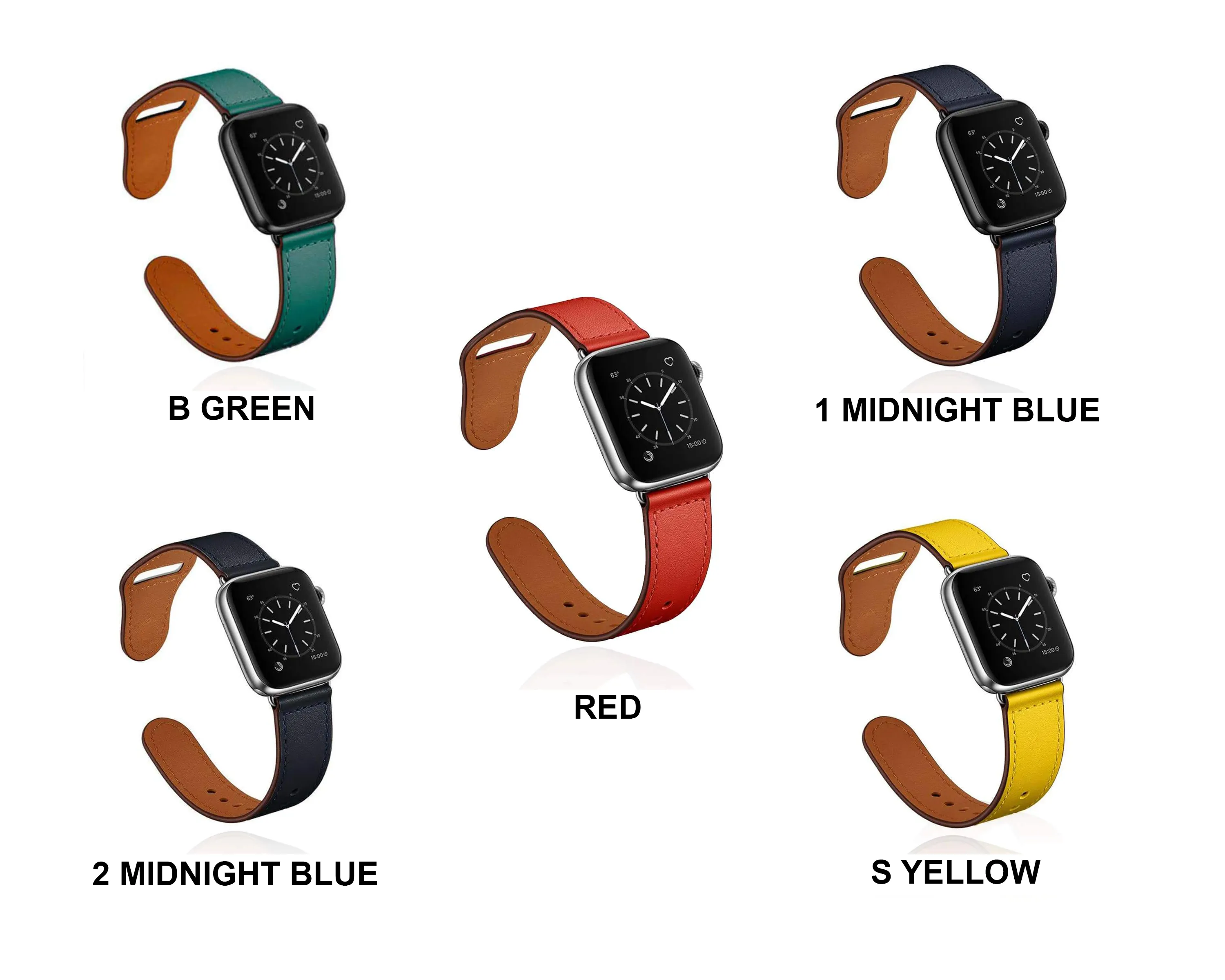 Quality Leather Strap, Apple Watch Band iWatch Series 7 6 5 Watchbands