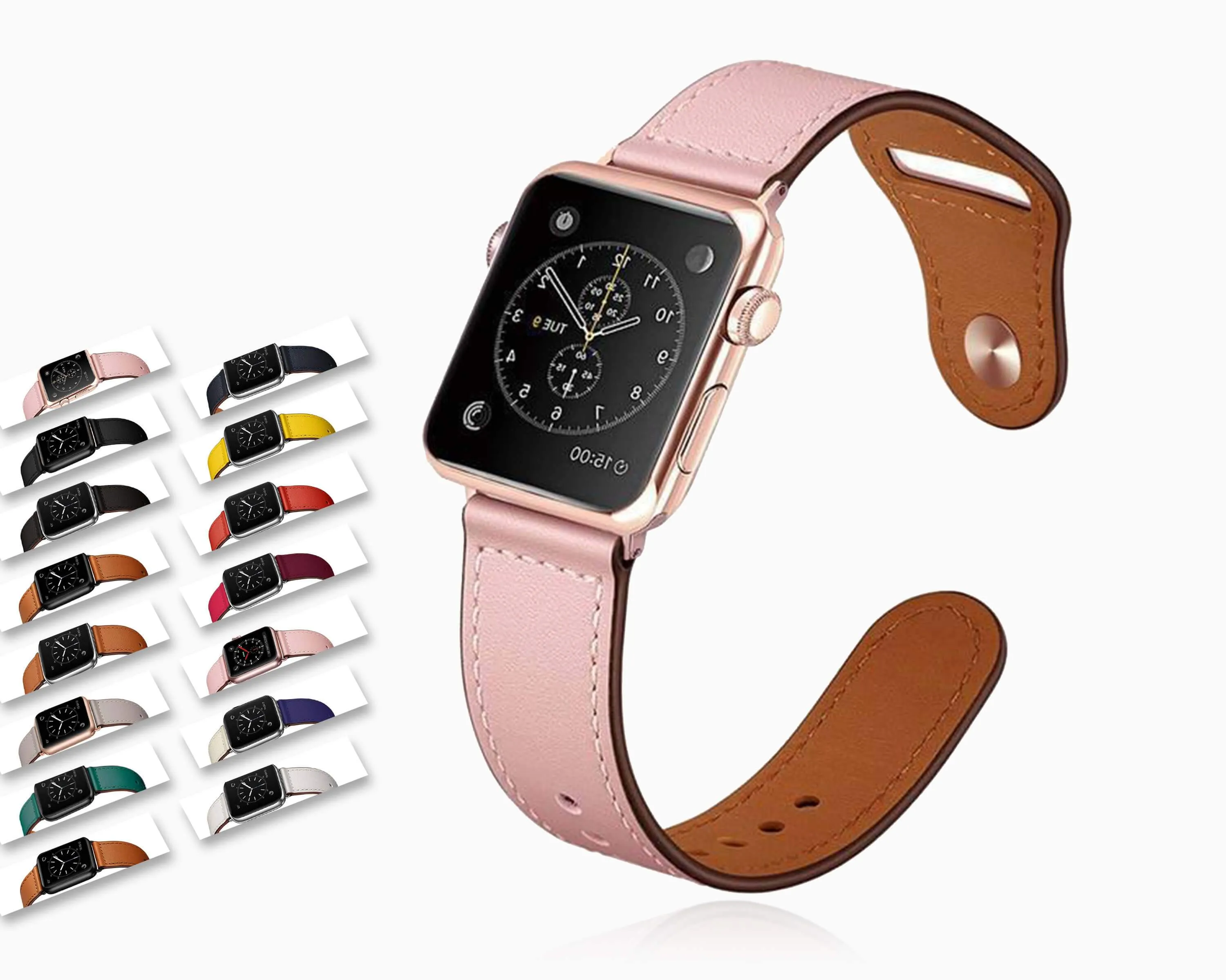 Quality Leather Strap, Apple Watch Band iWatch Series 7 6 5 Watchbands