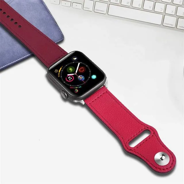 Quality Leather Strap, Apple Watch Band iWatch Series 7 6 5 Watchbands