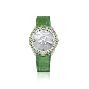 Queen of Hearts Peridot 37 Luxury Diamond Watch