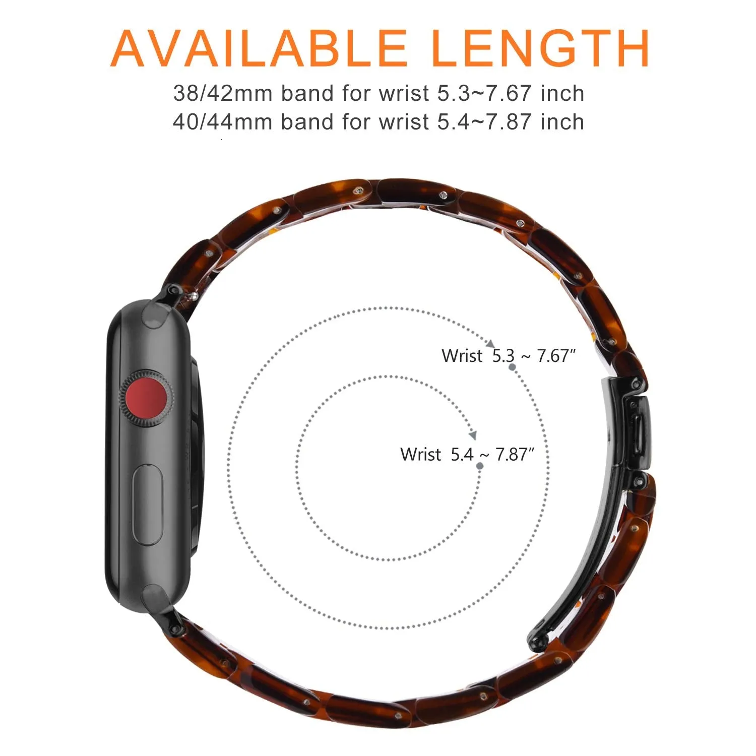 Resin Strap for Apple Watch Band Series Wrist Accessories Loop