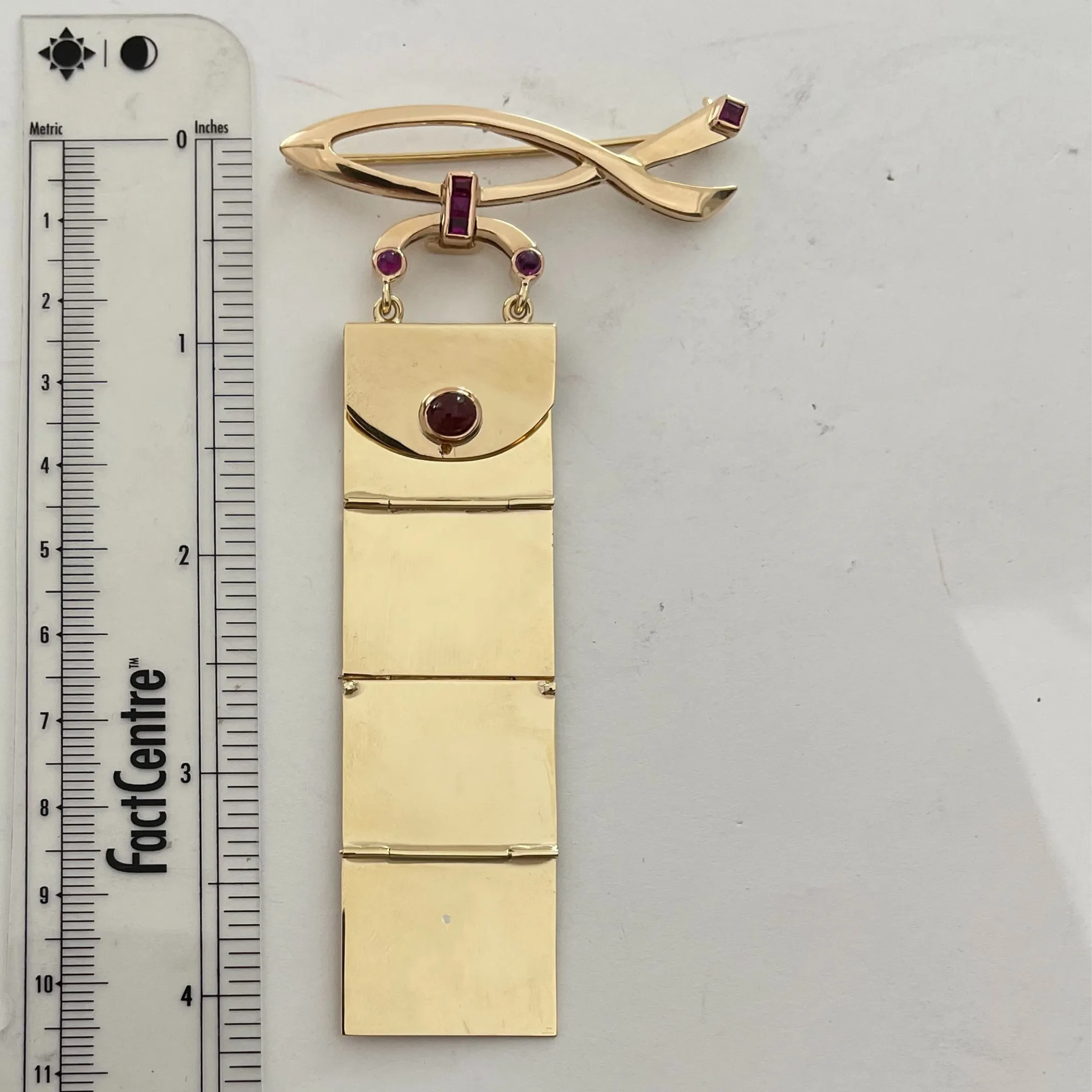 Retro Ruby Purse Locket (C.1944)