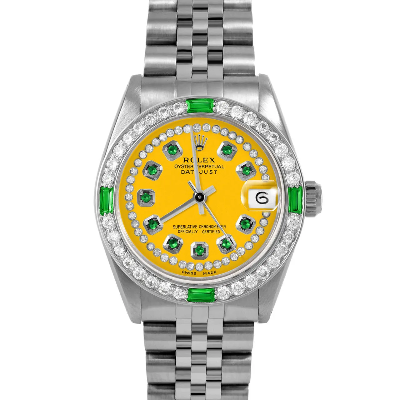 Rolex Datejust 31mm | 6827-SS-YLW-STRE-4EMD-JBL