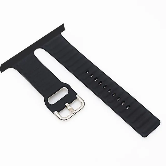 Rubber loop Strap Series 7 6 5 4 Sports Waterproof Silicone Wristband