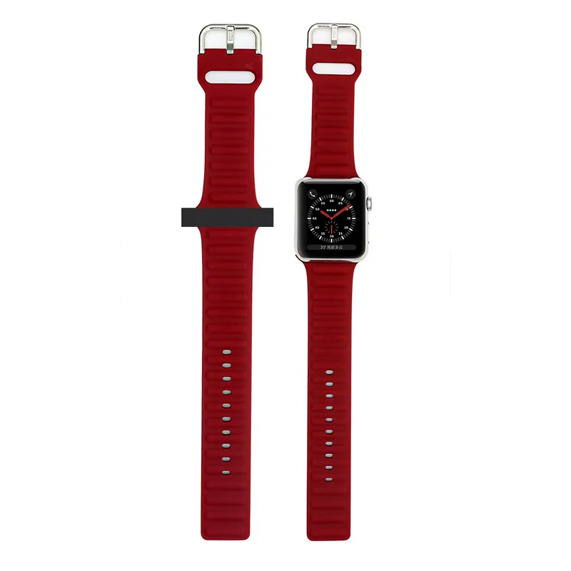 Rubber loop Strap Series 7 6 5 4 Sports Waterproof Silicone Wristband