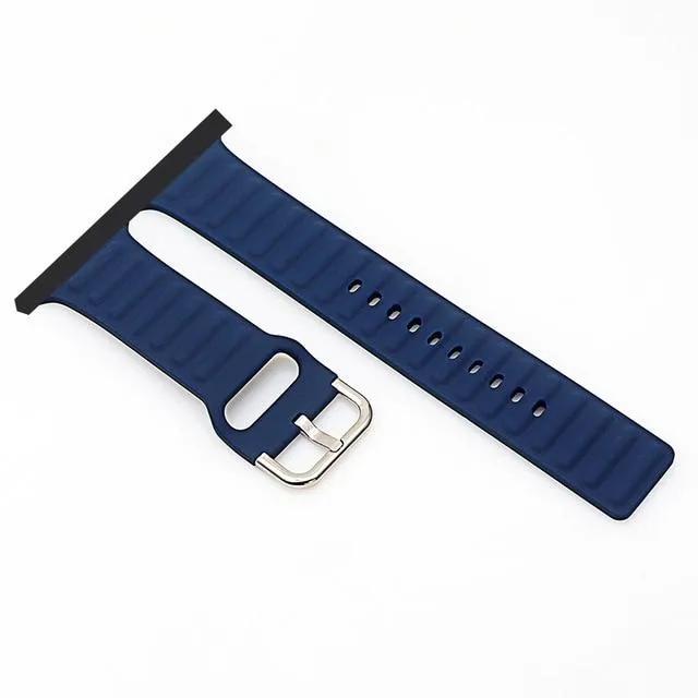 Rubber loop Strap Series 7 6 5 4 Sports Waterproof Silicone Wristband
