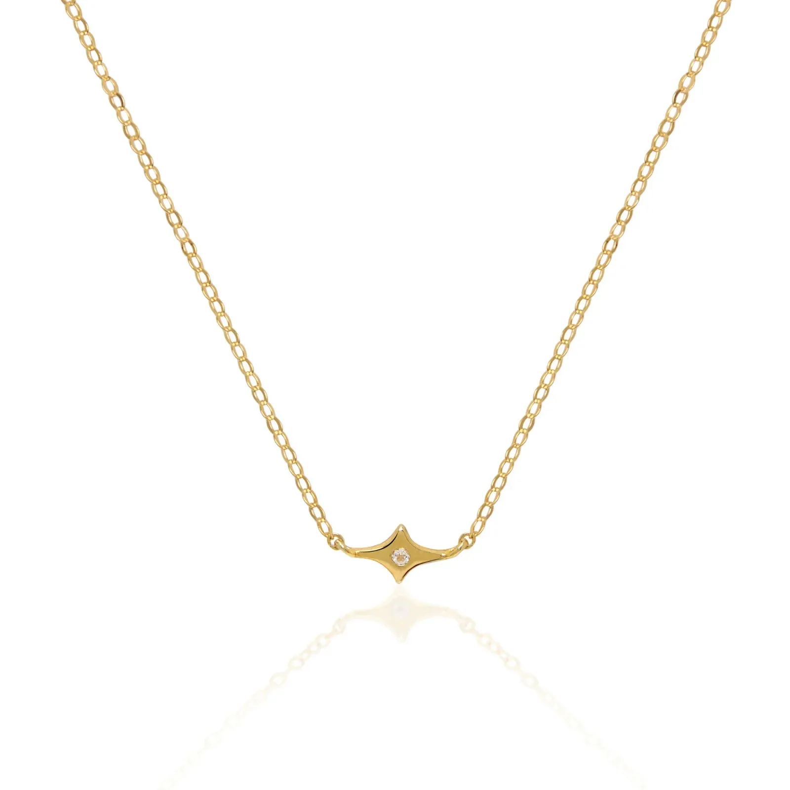 Saint Valentine Starburst Necklace - Gold