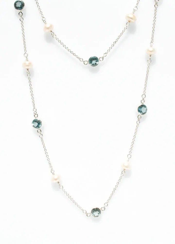 Sea Pearl Silver Necklace