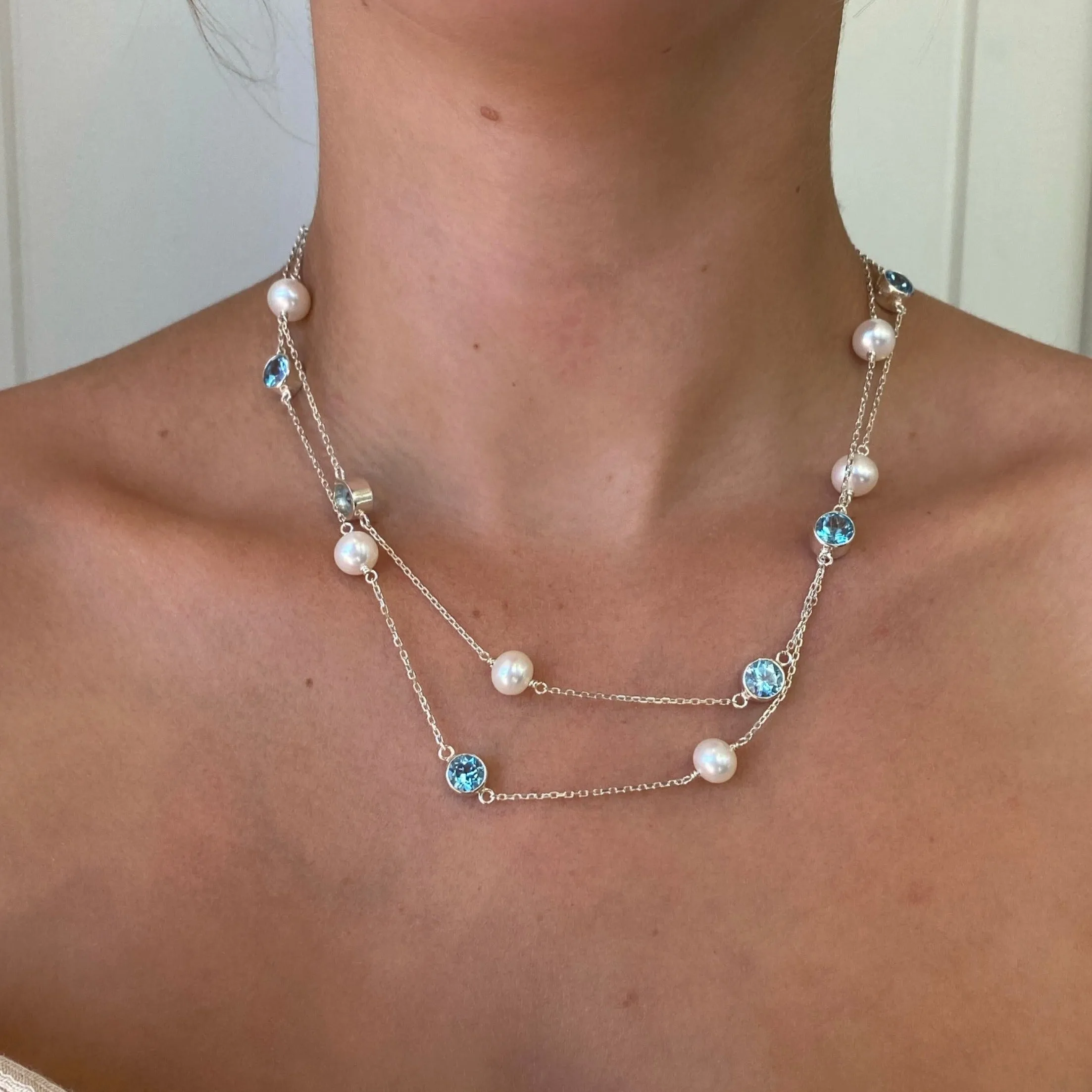 Sea Pearl Silver Necklace
