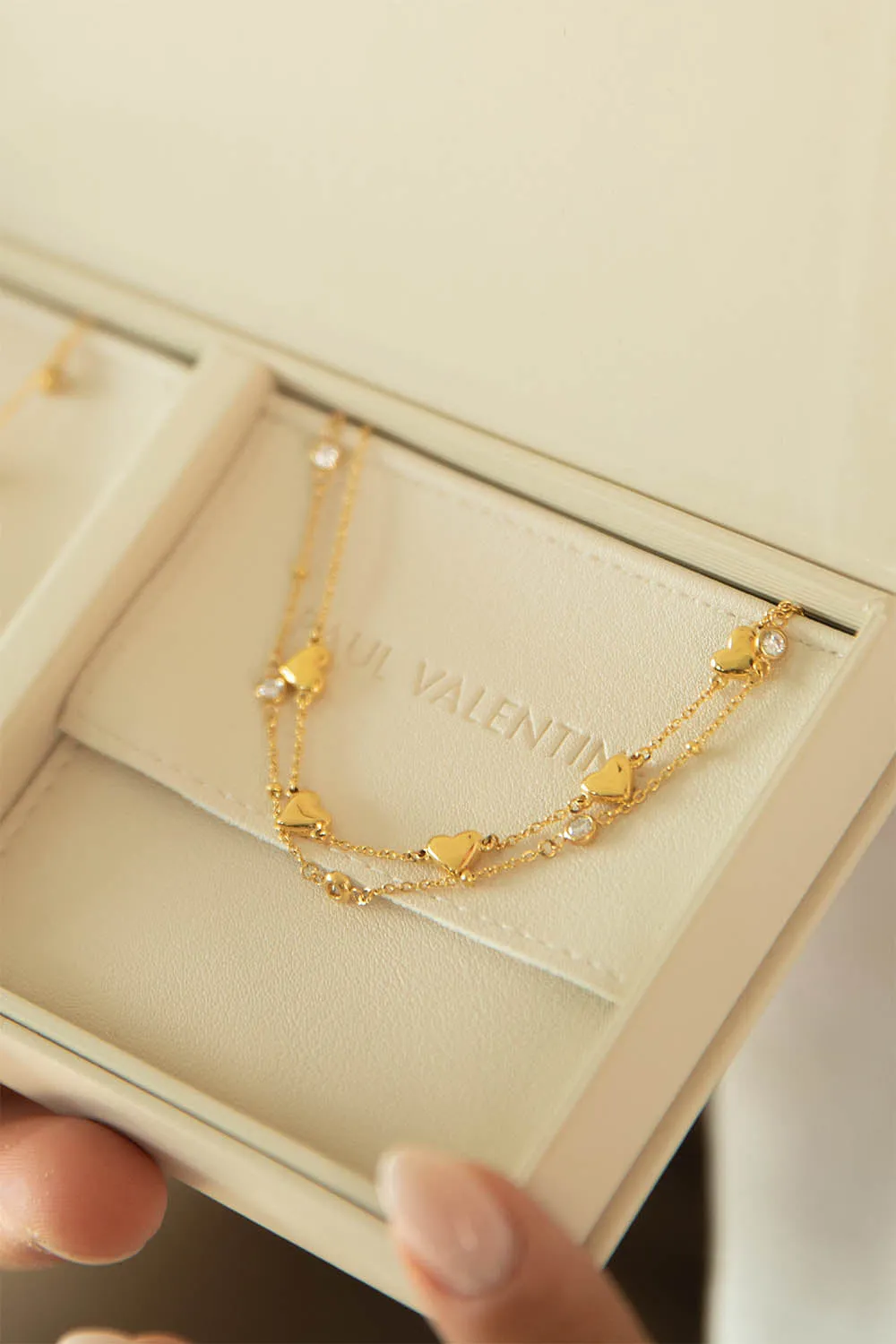 Shining Heart Bracelet 14K Gold Plated