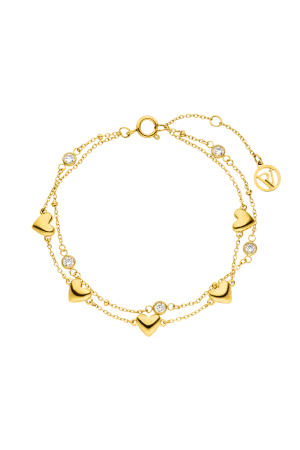Shining Heart Bracelet 14K Gold Plated