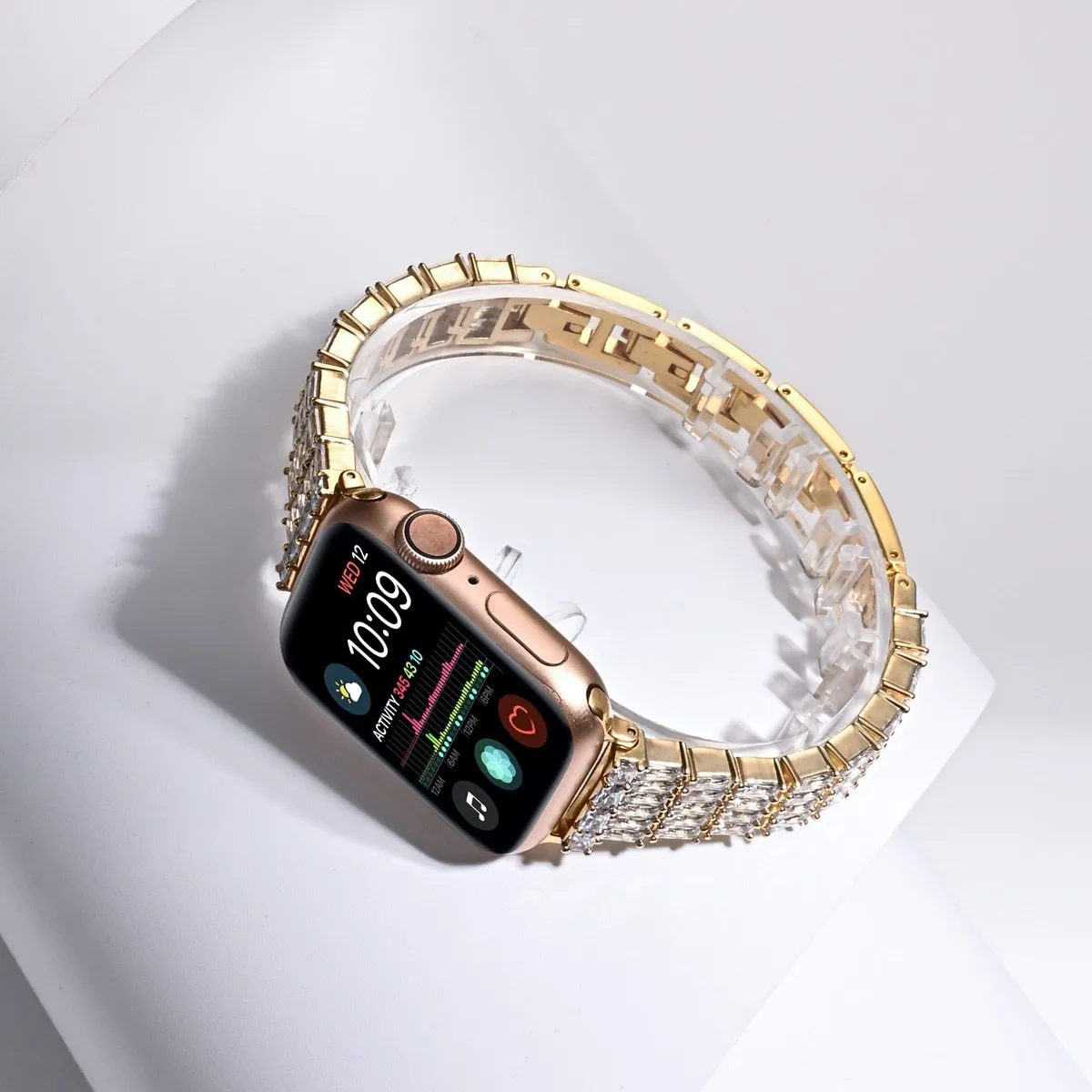 Shiny Diamond Strap For Apple Watch Band Series 7 6 5 Wristband