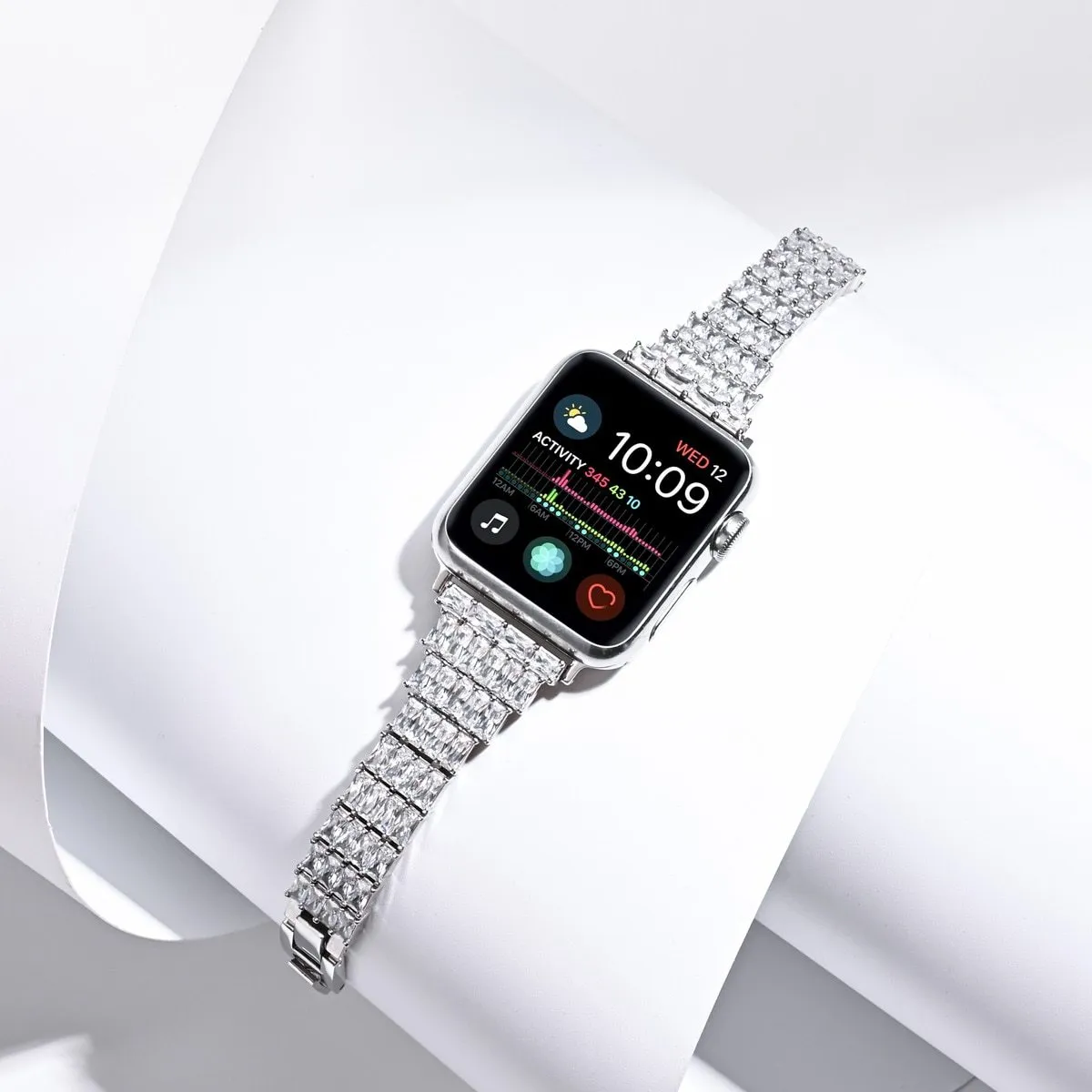 Shiny Diamond Strap For Apple Watch Band Series 7 6 5 Wristband