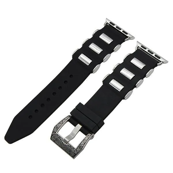 Silicone Rubber Steel Tang Buckle Sports Bracelet Series
