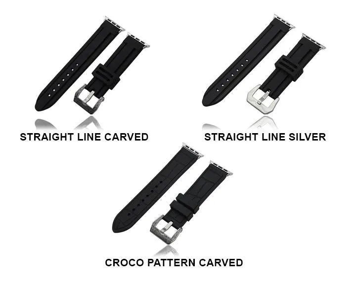 Silicone Rubber Steel Tang Buckle Sports Bracelet Series