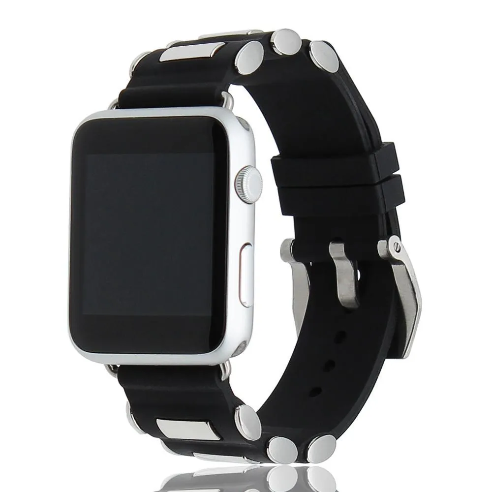 Silicone Rubber Steel Tang Buckle Sports Bracelet Series