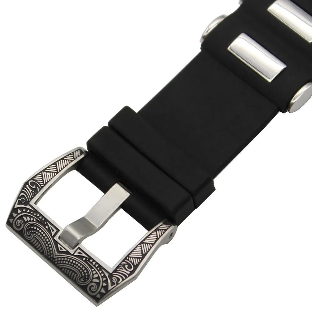 Silicone Rubber Steel Tang Buckle Sports Bracelet Series