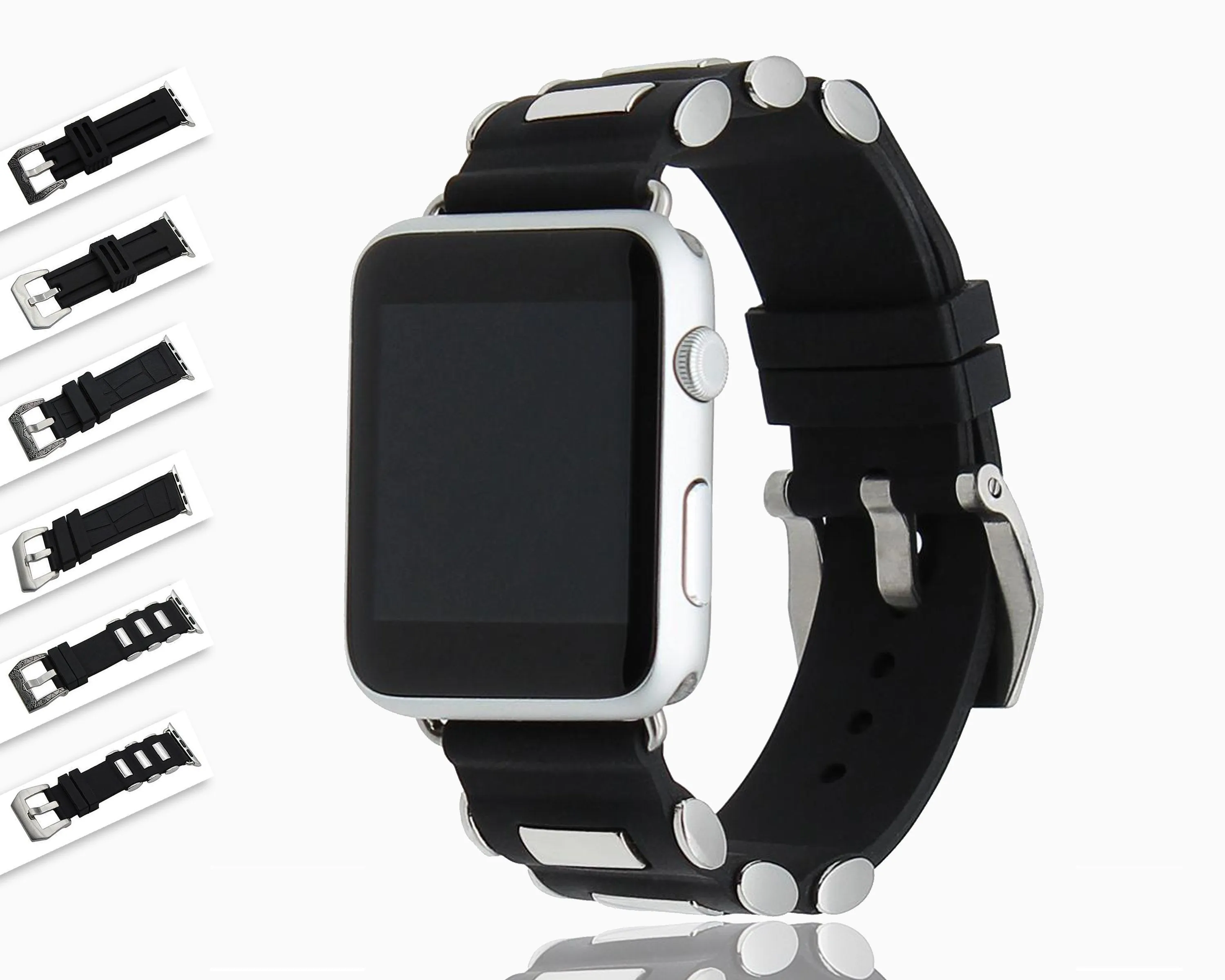 Silicone Rubber Steel Tang Buckle Sports Bracelet Series