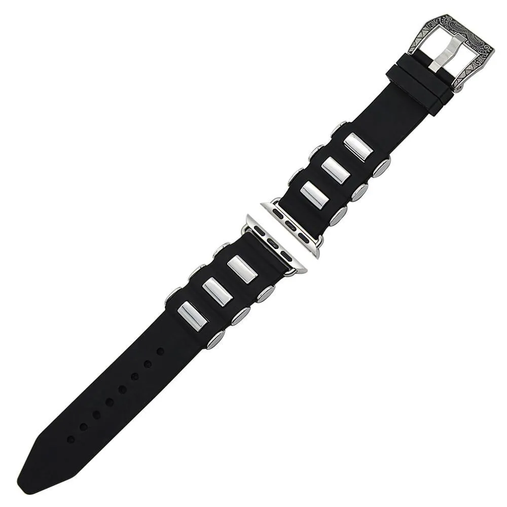 Silicone Rubber Steel Tang Buckle Sports Bracelet Series