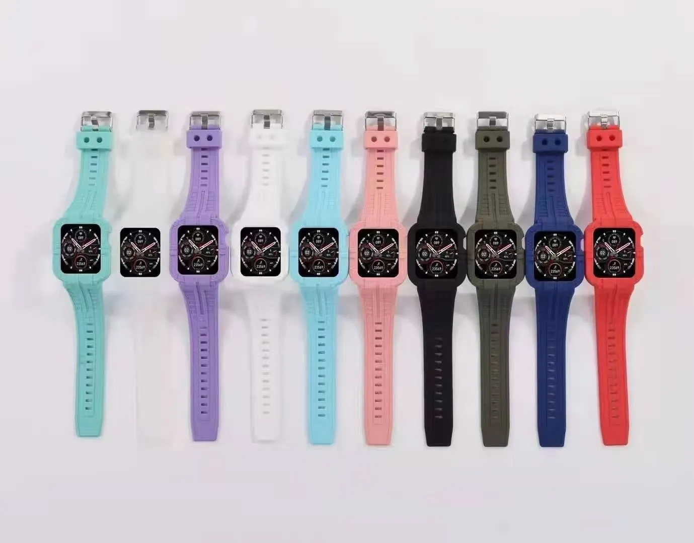 Silicone Strap   Case Series Sports Correa Wristband |Watchbands