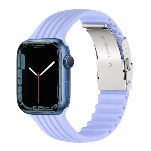 Silicone Strap for Apple Watch Band Series 8 7 6 5 Smartwatch Correa Bracelet iWatch 38/40/41mm 42/44/45/49mm|Watchbands|