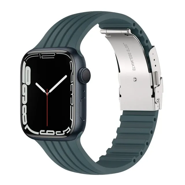 Silicone Strap for Apple Watch Band Series 8 7 6 5 Smartwatch Correa Bracelet iWatch 38/40/41mm 42/44/45/49mm|Watchbands|