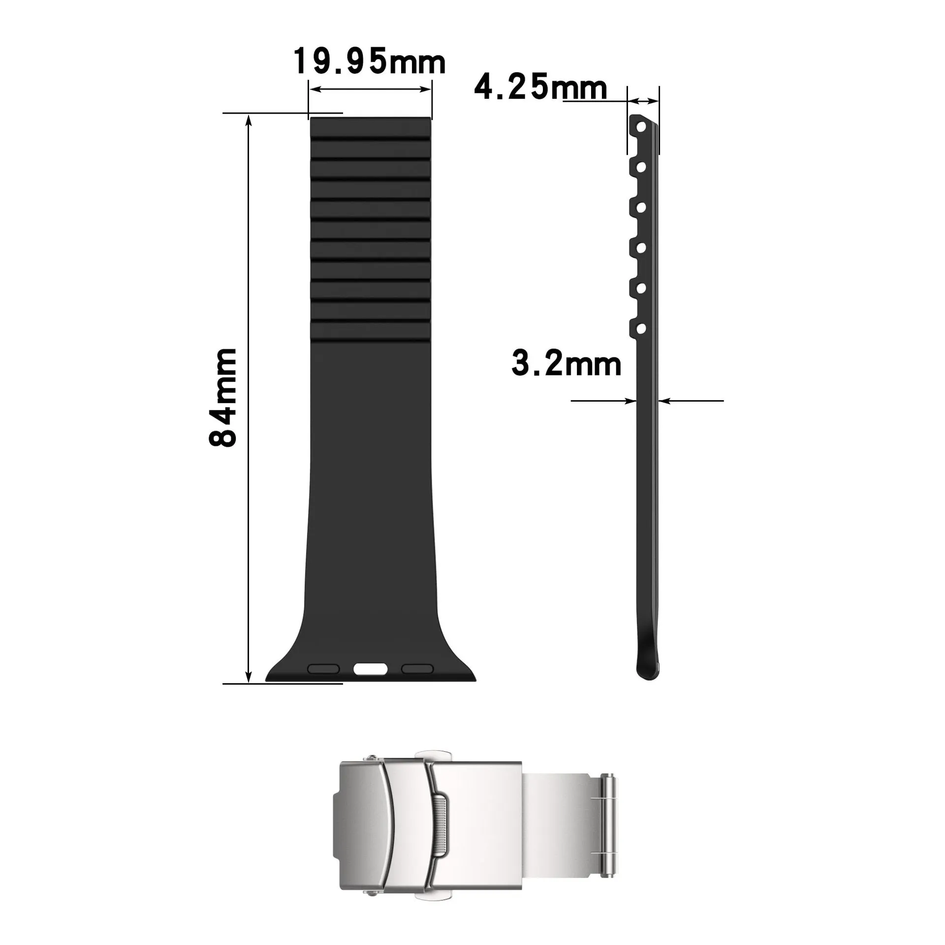 Silicone Strap for Apple Watch Band Series 8 7 6 5 Smartwatch Correa Bracelet iWatch 38/40/41mm 42/44/45/49mm|Watchbands|