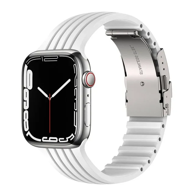 Silicone Strap for Apple Watch Band Series 8 7 6 5 Smartwatch Correa Bracelet iWatch 38/40/41mm 42/44/45/49mm|Watchbands|