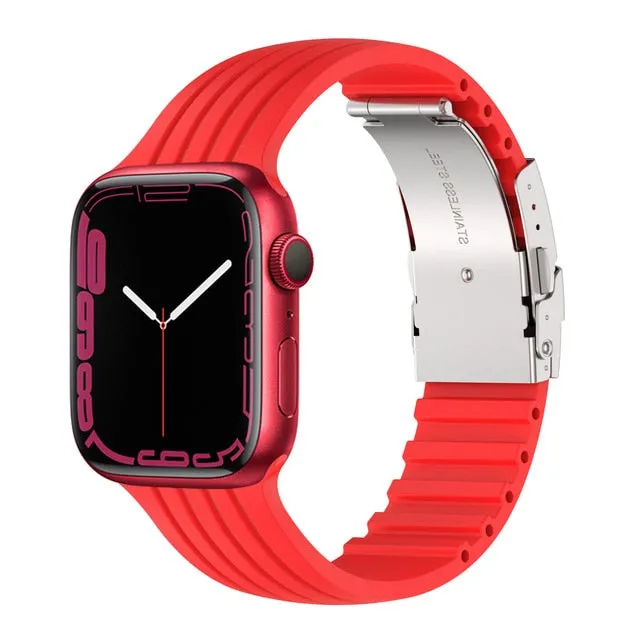 Silicone Strap for Apple Watch Band Series 8 7 6 5 Smartwatch Correa Bracelet iWatch 38/40/41mm 42/44/45/49mm|Watchbands|