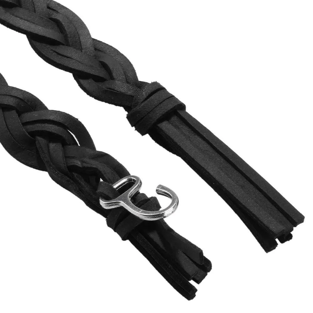 Silver Apple Watch Leather Band Double Handmade women Braided Strap