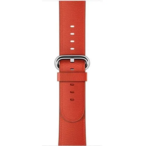 Silver buckle Apple Watch Band Premium Leather Strap Series