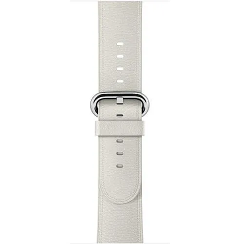 Silver buckle Apple Watch Band Premium Leather Strap Series