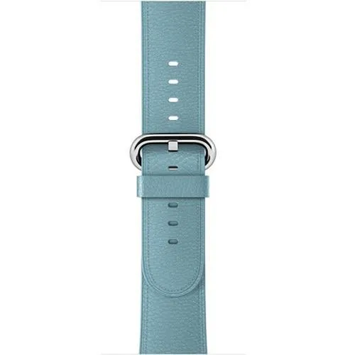 Silver buckle Apple Watch Band Premium Leather Strap Series