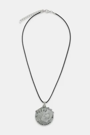 Silver Deck of Ace Locket - P22 - MJW0022