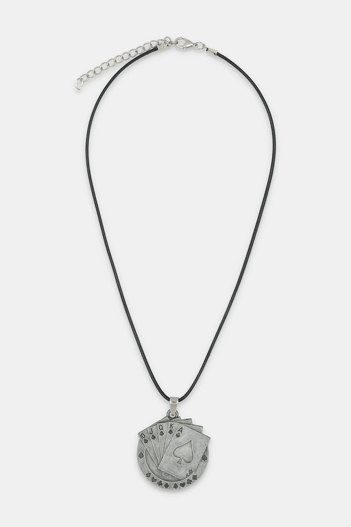 Silver Deck of Ace Locket - P22 - MJW0022