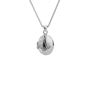 Silver with 22k Gold Gilding Spiral Locket