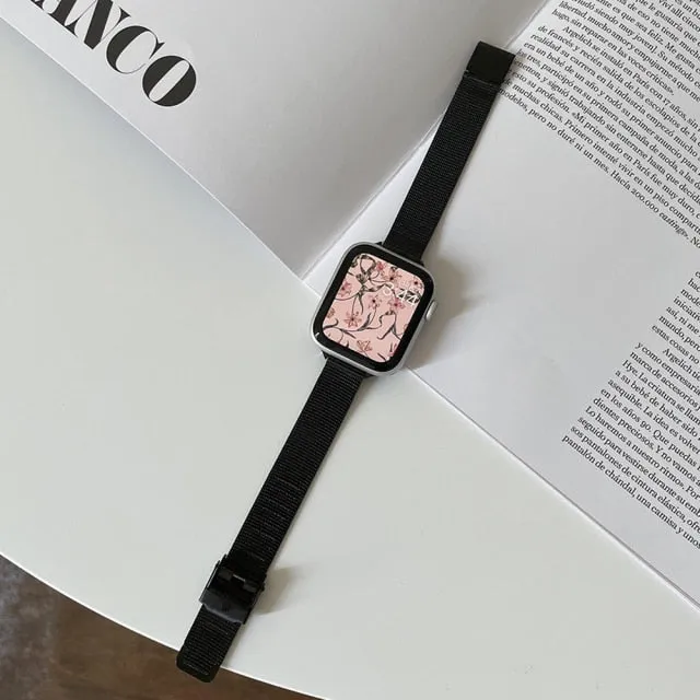 Slim High-Quality Steel Metal Strap Series 8 7 6 5  Wristband