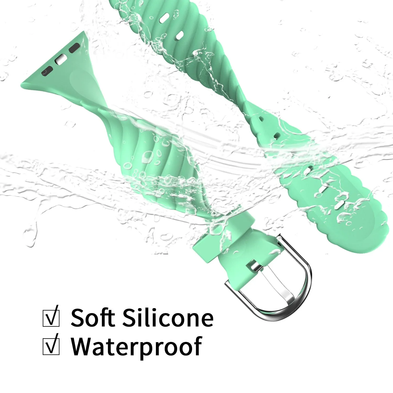 Soft Silicone Series 7 6 5 4 Strap Rubber Wristband Sports Watchbands