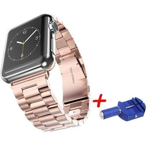 Sports Link Stainless Steel Metal Rolex Style Strap w/ tool