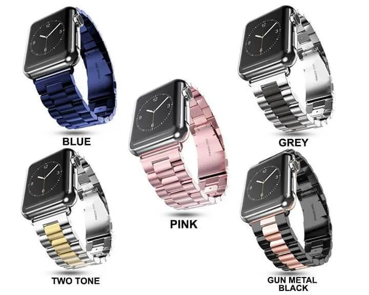 Sports Link Stainless Steel Metal Rolex Style Strap w/ tool