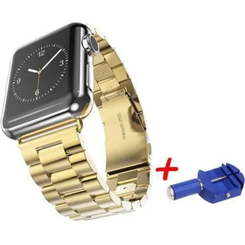 Sports Link Stainless Steel Metal Rolex Style Strap w/ tool