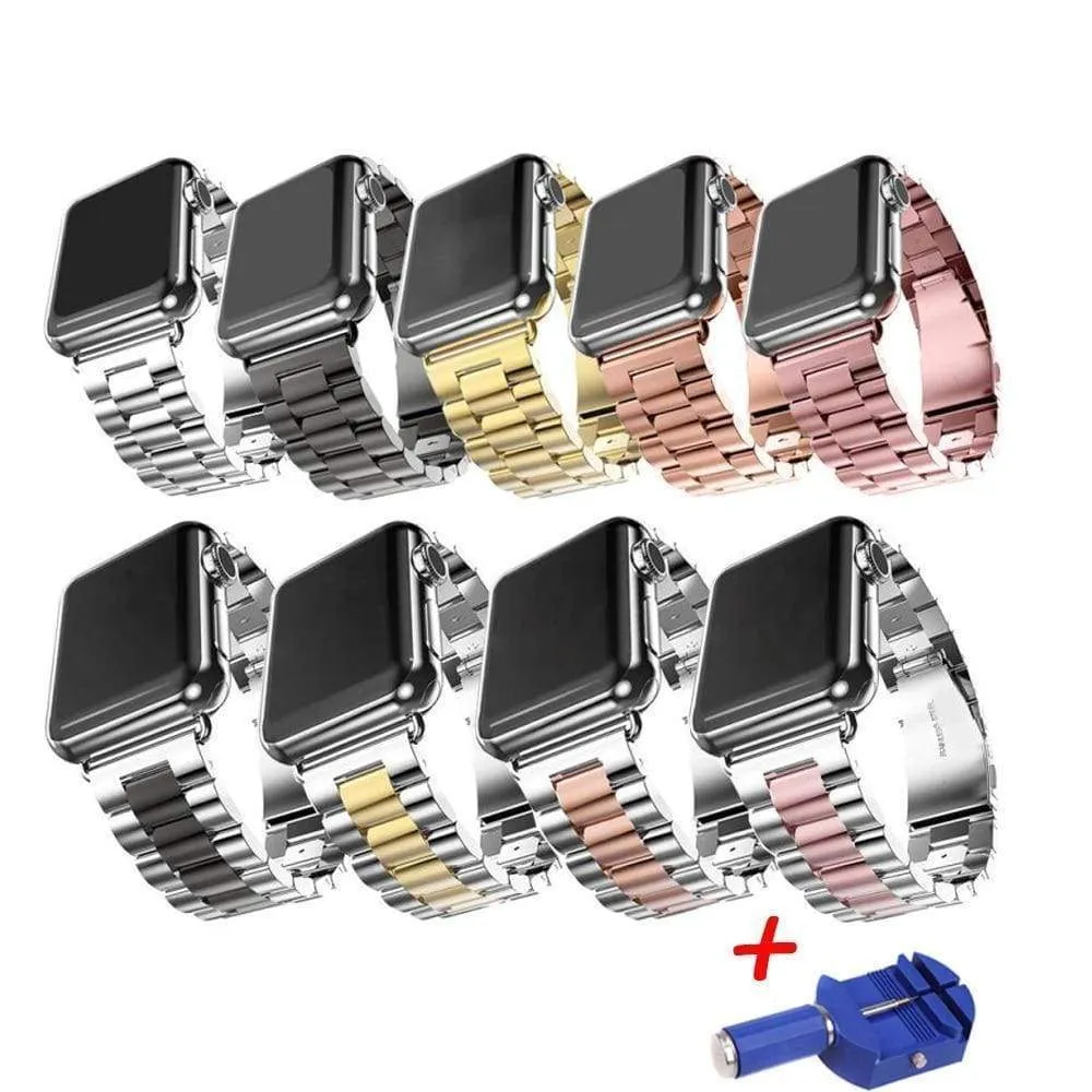 Sports Link Stainless Steel Metal Rolex Style Strap w/ tool