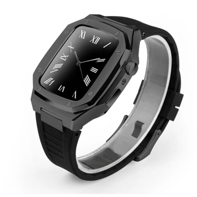 Stainless Steel Watch Case Modification Set Rubber Bracelet Series 6 5